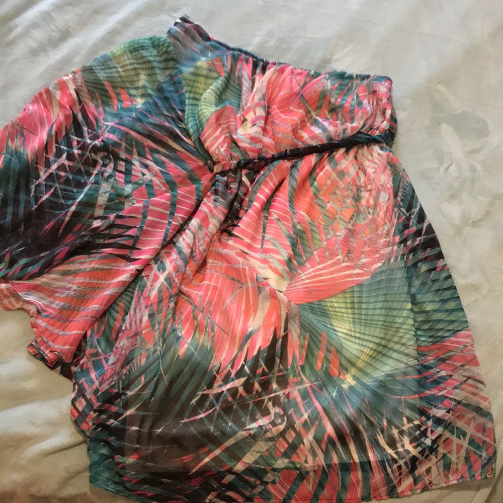 Torrid Size 0 Muticolor Off the Shoulder Dress